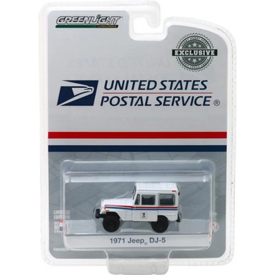 1971 Jeep DJ-5 USPS weiß mit roten und blauen Streifen (Hobby Exclusive) 1:64 grün