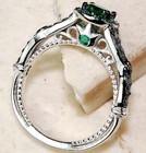 2CT Heat Treated Green Tourmaline 925 Sterling Silver Ring Jewelry Sz 6 MP2 — photo 3