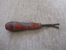Vintage Wooden Handle Tack Puller Upholstery Staple Remover 6"