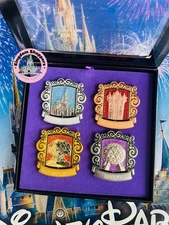 2025 Walt Disney World Artist Series Jes Willis 4 Spinner Pins Box Set LE 1000