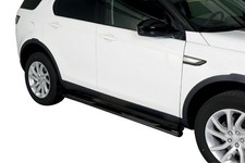 Schwellerrohre oval mit Tritt SCHWARZ für LAND ROVER Discovery Sport 5 V2A TÜV