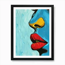 Portrait Of A Woman 615 Art Print F Framed Wall Art Poster Canvas Print Picture