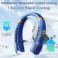 USB Portable Hanging Neck Fan Cooling Air Cooler Little Electric Air Conditioner