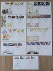 1988 fdc GB full set of commemorative stamp covers (8), castles definitive cover