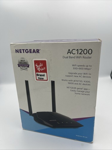 NETGEAR AC1200 Dual Band WiFi Router Model No. R6120 - New