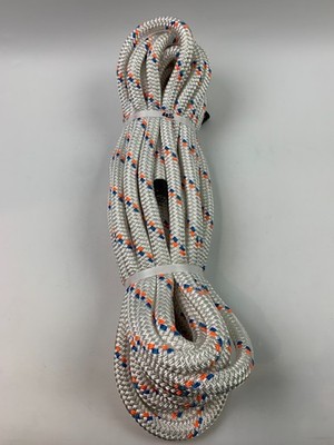 Pelican Rope Load Pro Double Braided Polyester White/Org&Blue Tracer 5/8 x 45'