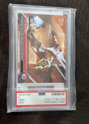 2023 Topps Now - Call-Up Elly De La Cruz #541 /30759 (RC) Cincinnati Reds PSA 9