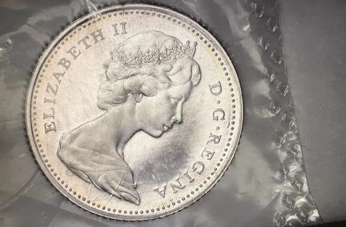 1965 Canada Silver Dime .800 Fine Canadian 10C Ten Cents Elizabeth II