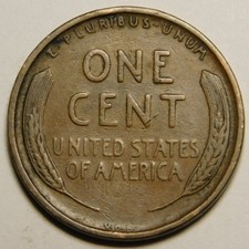 1909 VDB Lincoln Wheat Cent Penny F-Details  "Actual Coin Pictured- Not Cleaned"