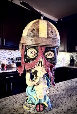 Life-size 3-D printed HeadPool bust from Deadpool