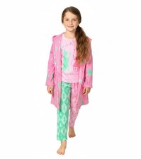 Wicked Girls Glinda and Elphaba Fleece Hooded Character Bathrobe and Pajama Set