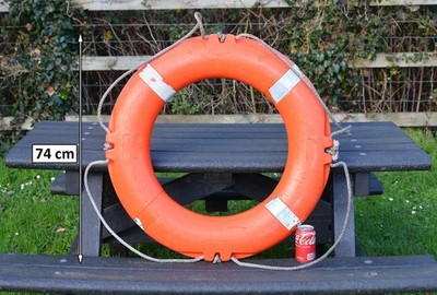 gebrauchte alte Rettungsringboje 74 cm Rettungsring PERRYBUOY - KOSTENLOSE LIEFERUNG