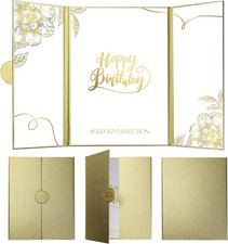 Happy Birthday Signature Book Jumbo Card Party Supplies Gold2 , Birthday Guest