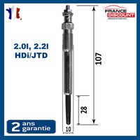 GlüHkerze Vorgesehen FüR 206 306 406 607 807 Boxer Expert Partner 2.0 Hdi