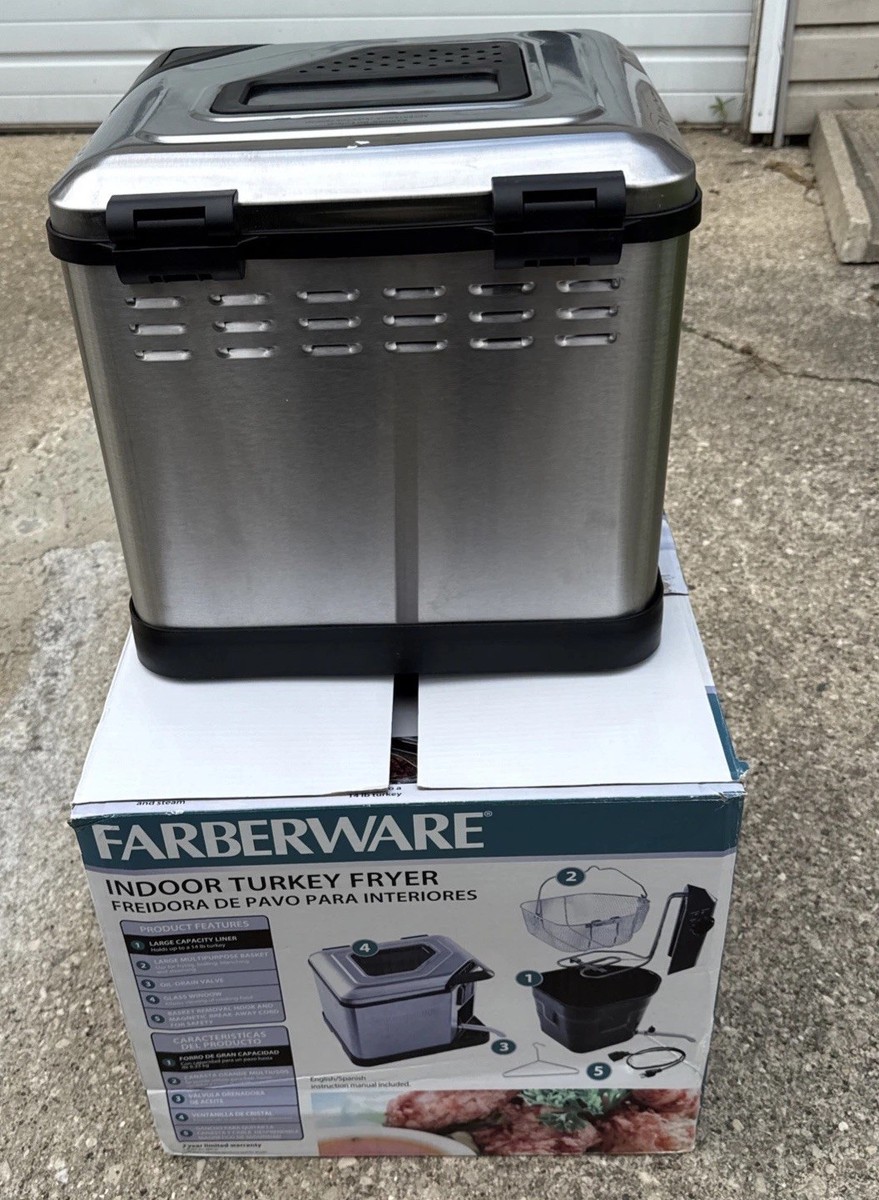 Faberware Indoor Electric Turkey Fryer Boiler 14lb Model