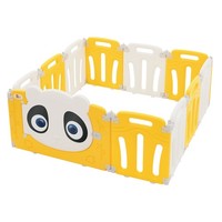 Laufgitter Baby Absperrgitter Panda Faltbar Krabbelgitter Laufstall 120X120 Cm