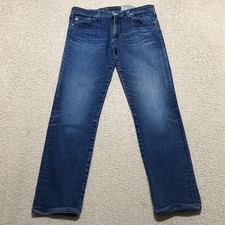 Ag Adriano Goldschmied Womens sz 29 Jeans Blue Denim Dark Wash Cigarette Slim