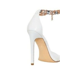 New Womens Square Open Toe High Heels Rhinestone Strappy Sandals Stilettos Club