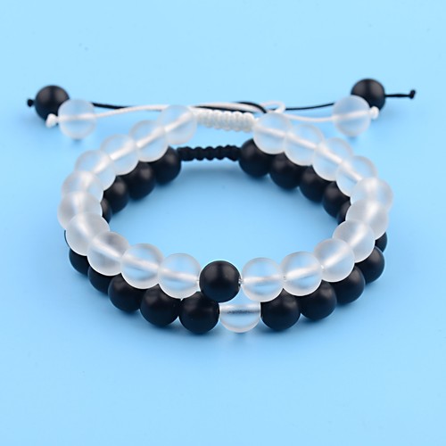 2X Distance Bracelets Lovers Couples Matching Gift Matte Agate 8mm Bead Stone - Picture 113 of 259
