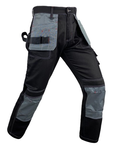 Pantalones de trabajo de carga utilitarios para hombre Pantalones de trabajo de alta resistencia y bolsillos para funda - Imagen 9 de 36