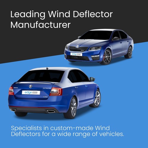 SKODA Octavia MK3 2013-2020 5 Door Hatchback Wind Deflectors 4pc Tinted - Picture 2 of 10