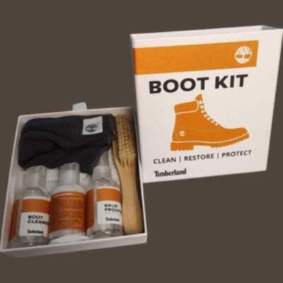 Official Timberland Boot Cleaning Conditioning Waterproofing Brush Kit