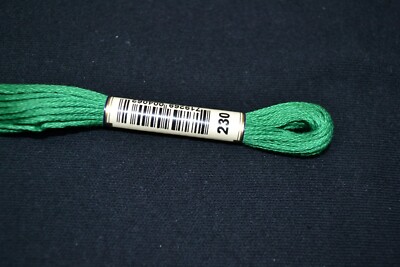 Anchor Cotton Threads for Embroidery Shade 230 Mint Green Very Dark
