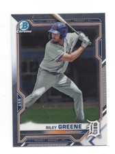 2021 BOWMAN CHROME DRAFT BASE CHROME RILEY GREENE  TIGERS #BDC-107 .99 SHIP E248