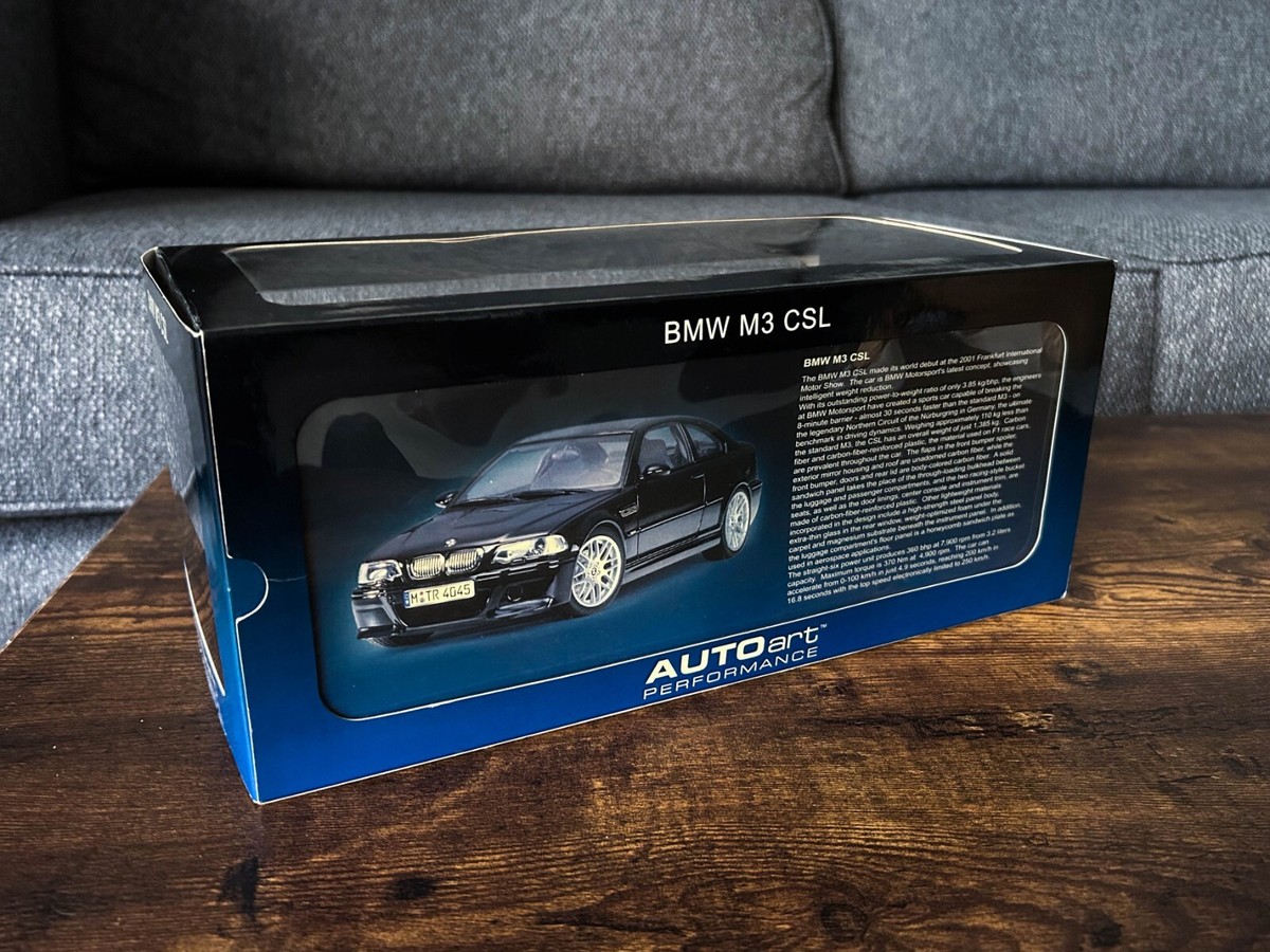 1/18 AUTOart BMW M3 CSL E46 STEEL GREY METALLIC #70661 HARD 1/18 AUTOart BMW M3 CSL E46 STEEL GREY METALLIC #70661 HARD