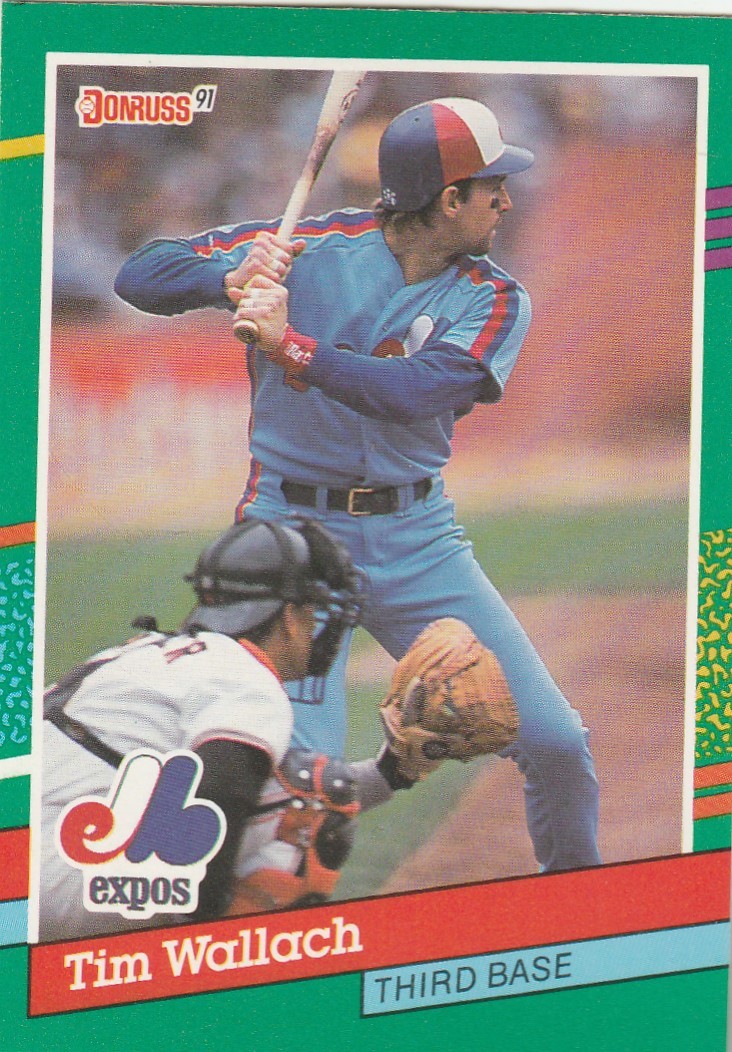 FREE SHIPPING-MINT-1991 Donruss #514 TIM WALLACH EXPOS