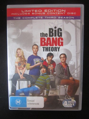 DVD THE BIG BANG THEORY THE COMPLETE THIRD SEASON GREAT ** MUST SEE ...