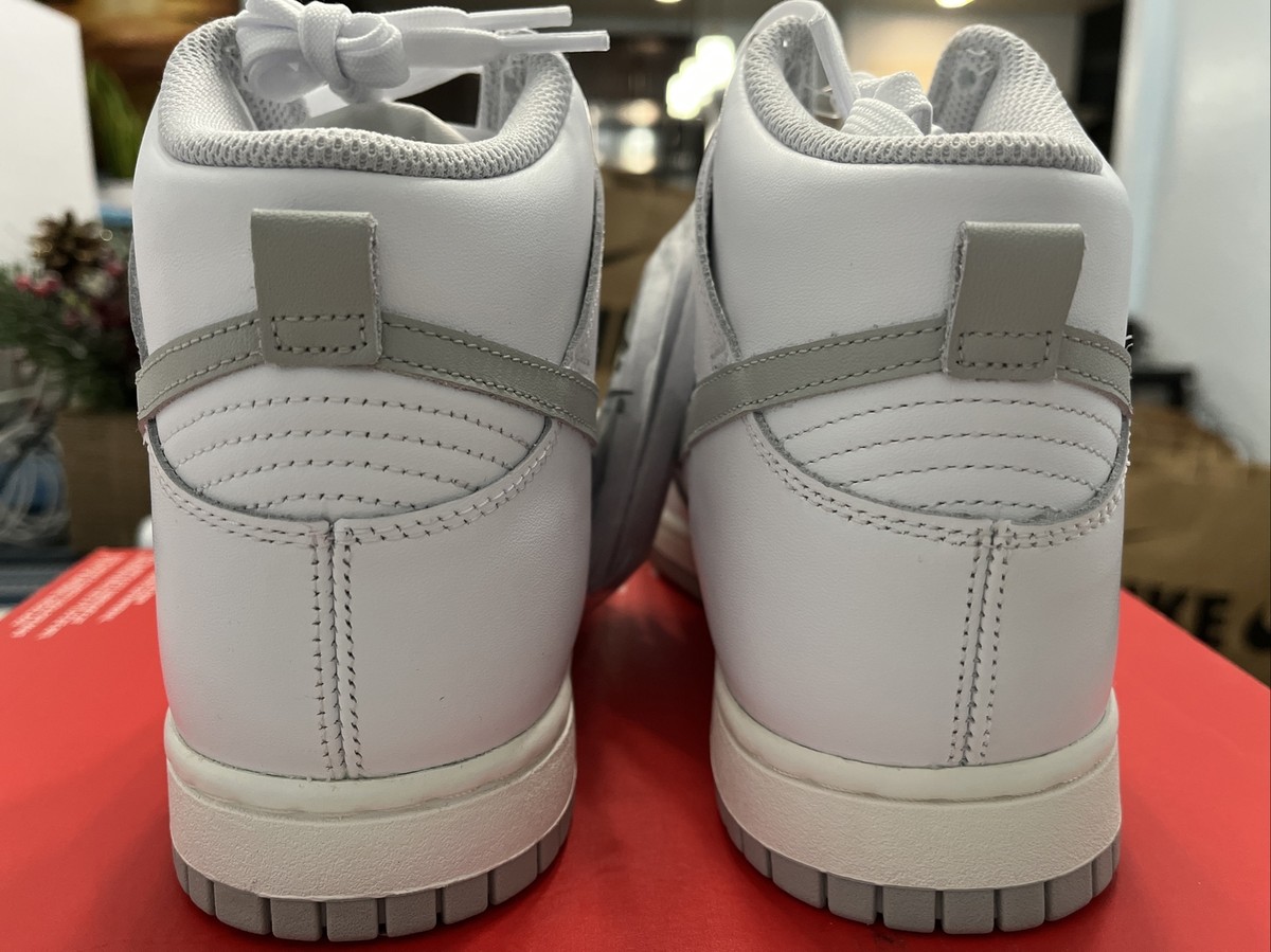 Nike Dunk High White Grey Fog Sail DD1869-111 Women's Size