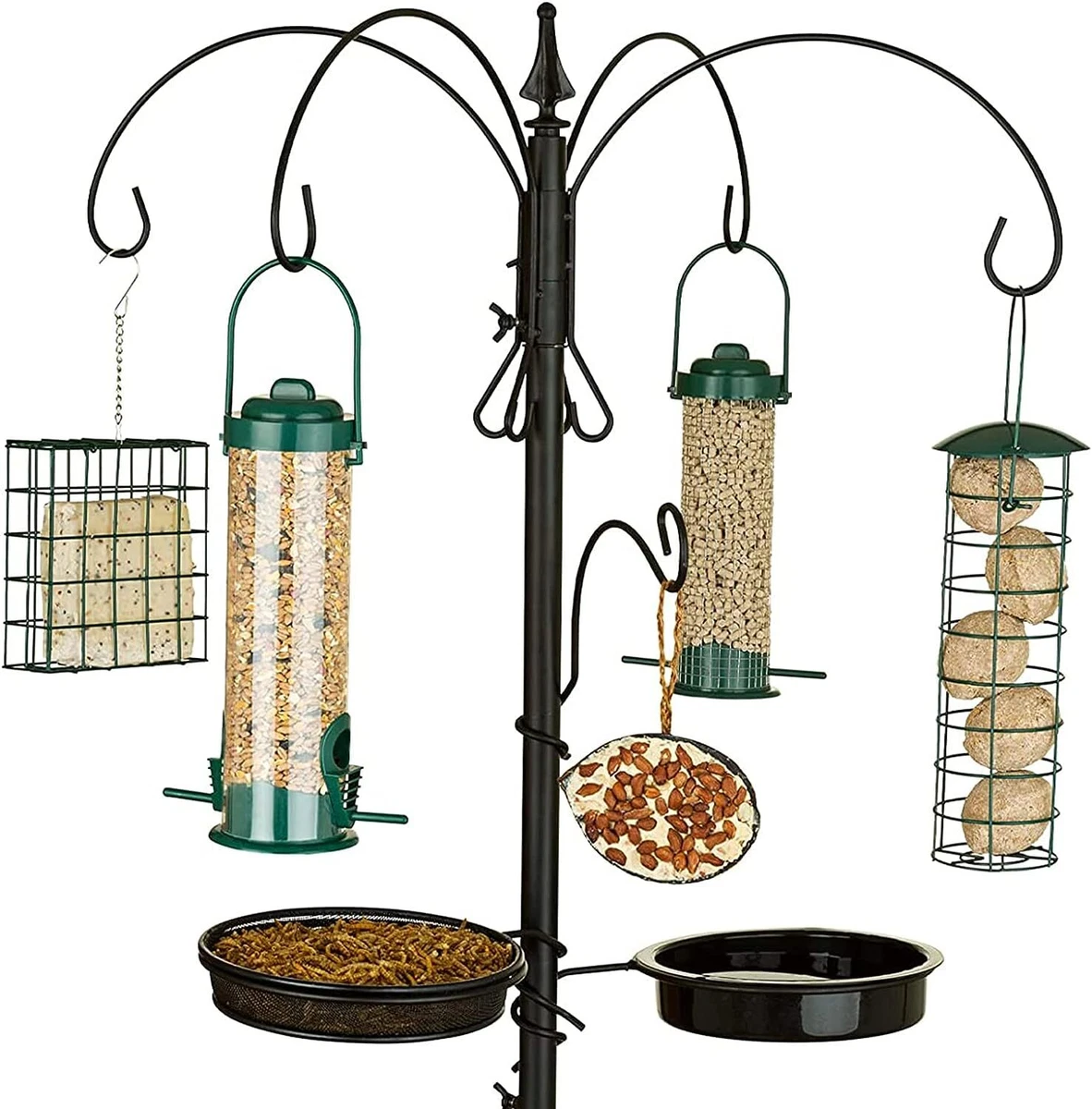 GARDEN PREMIUM WILD BIRD HANGING FEEDING STATION WATER BATH TABLE