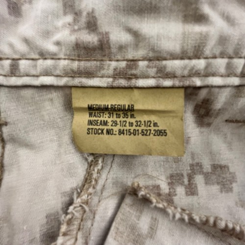 Military Desert Marpat Camo Cargo Pants Medium 32x33 American Apparel USA MCCUU - Picture 7 of 14