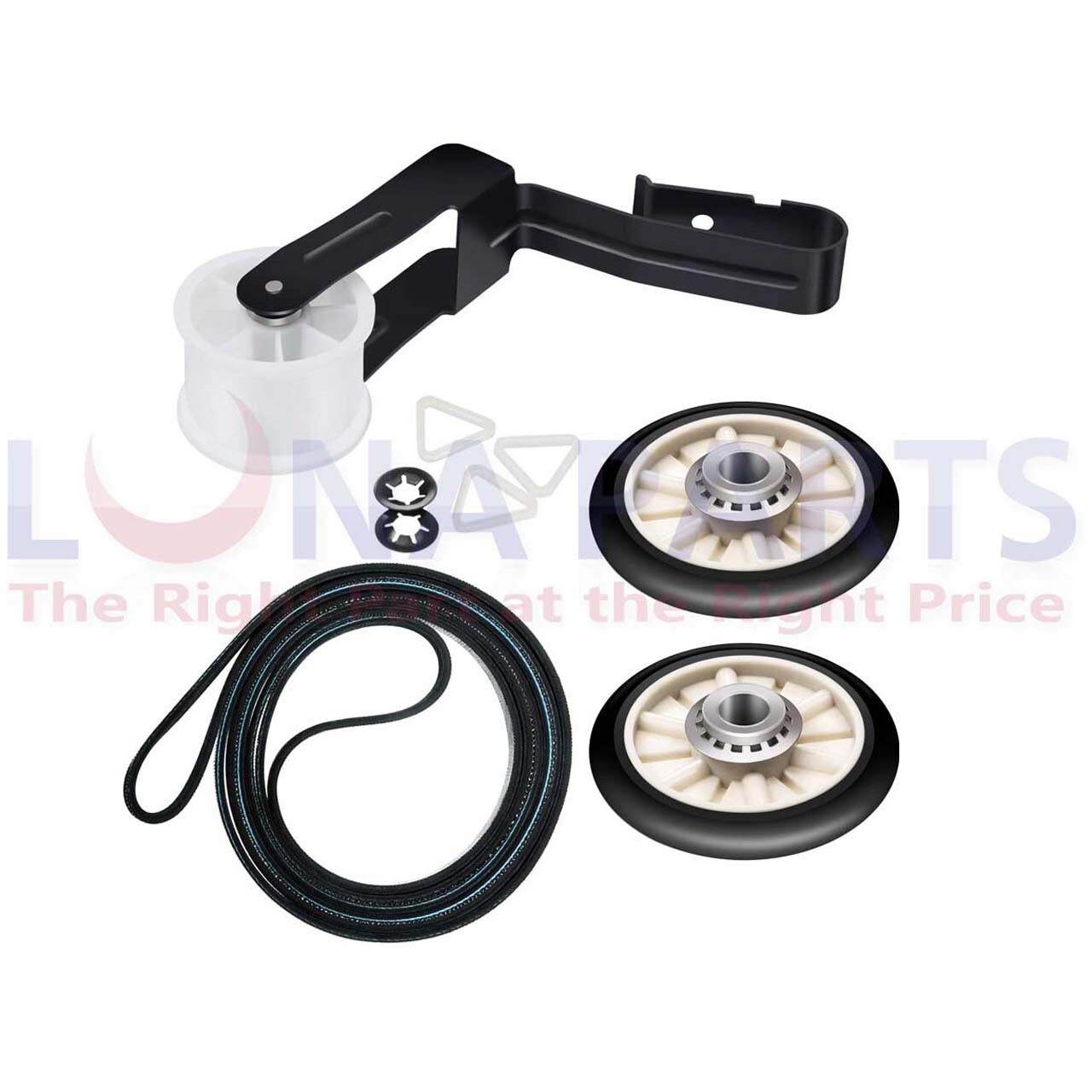 Kenmore 110.66642501 Dryer Rollers Belt Pulley Kit