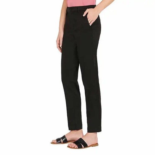 Nautica Women’s Tencel Ankle Trouser Pant Stretch Black Size 4/27 NWT - Bild 2 von 10