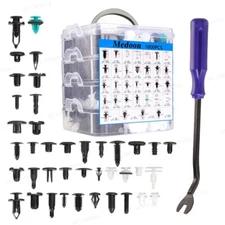 1101 Pcs Car Retainer Clips Auto Fasteners Push Trim Clips Pin Rivet Bumper Kit
