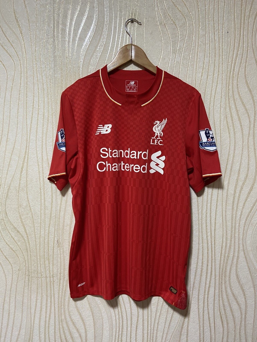 LIVERPOOL 2015 2016 HOME SHIRT JERSEY NEW BALANCE WSTM542 sz M #14