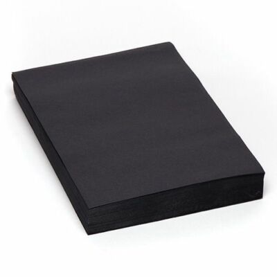 50 x SCHWARZES A4 Recycling Zucker Papier 140 g/m² Bastelpapier NEU