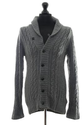 G-Star Herren Cardigan Strickjacke S grau dunkelgrau Knopf