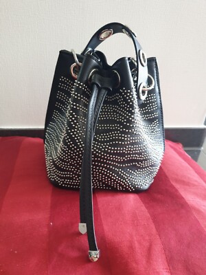 ZARA Beuteltasche Damen Tasche Schwarz