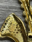 Escada Large Saxophone Brooch Beautiful Stone Crystal Rhinestones vintage — photo 7