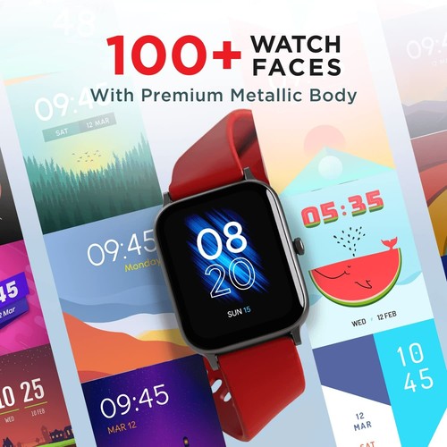 boAt Xtend Pro Smart Watch w/Advanced Dedicated Bluetooth Calling Chip, (Red) - 第 5/10 張圖片