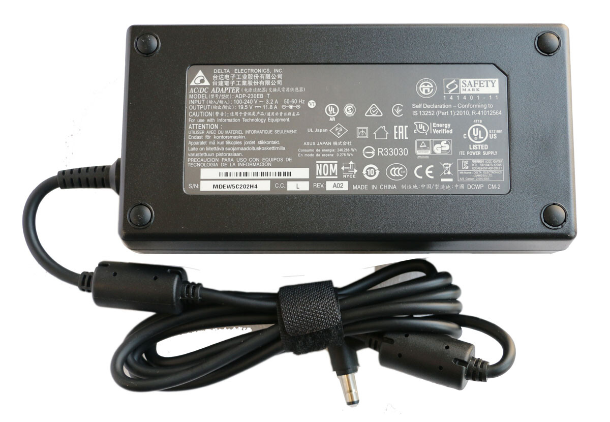 19.5V 11.8A 230W Delta AC Adapter Charger For Gigabyte P57X v7