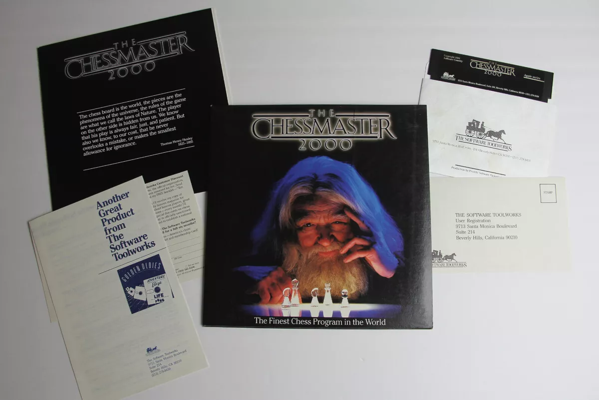 Vintage 1986 CHESSMASTER 2000 Software Country Toolworks Apple II video game