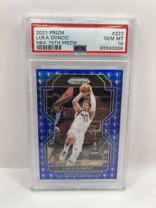 Luka Doncic 2021 Prizm #223 Blue NBA 75th Anniversary Price Luka Doncic 2021 Prizm #223 Blue NBA 75th Anniversary Price