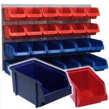 Heavy Duty Wall Mounted Louvre Panel Kit 24 Polymer Bin Tuff Parts Storage Bins