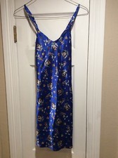 Classic Looney Tunes Collection Pajamas Christmas Satin Blue Size Small