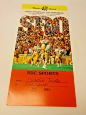1984 FIESTA BOWL NCAA FOOTBALL PRESS PASS OSU V PITTSBURGH CHARLIE JONES RARE