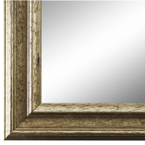 Spiegel Wandspiegel Flur Garderobe Silber Vintage Retro Holz Forli 3,7